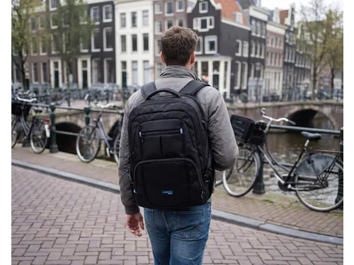 rugzak Amsterdam 35 l 17 inch zwart