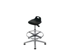 stasteun,PU-schuim-zitting zwart,zitting H 530-780mm,voetring