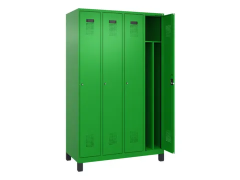 locker voor scheiding van kleding,HxBxD 1950x1200x500mm,4vak