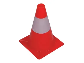 Afbakeningskegel 30cm rood wit - 2