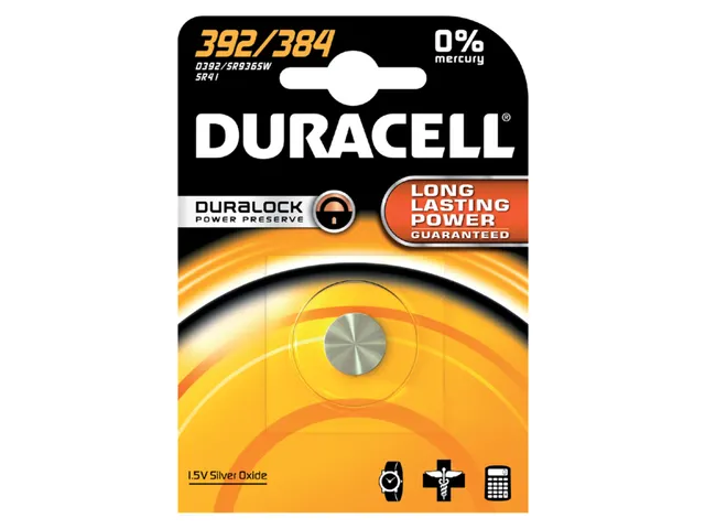 Batterij Duracell knoopcel 392 alkaline Ø7,9mm 1.5V-45mAh