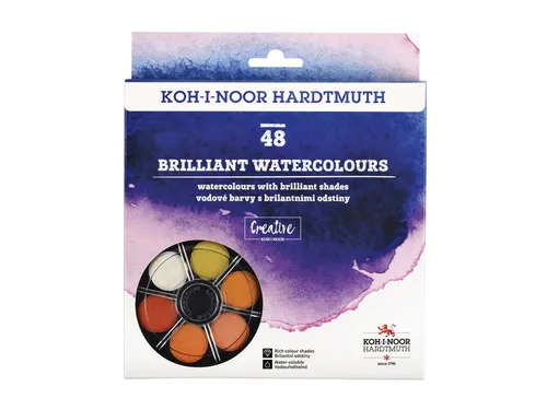 Waterverf Koh-i-Noor briljant ass blister à 48 kleuren