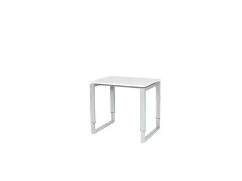 Domino Plus Bureau Hoogte Verstelbaar 800x600mm Grijs 25mm Alu O-Poot