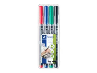 Viltstift Staedtler OHP Lumocolor 317 Medium 1.0mm Assorti 4 stuks - 1