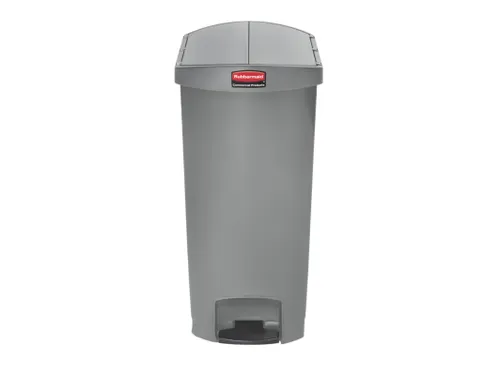 Slim Jim Step On Container End Step Kunststof 68 Liter Grijs