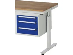 soubassement de tiroir p. établi HxlxP 395x480x600mm 3tiroir(s)