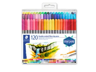 Kleurstift Staedtler 3200 dubbele punt viltstift etui 120 kleuren - 4