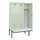 locker met bank,voor scheiding van kleding,HxBxD 2120x1200x815mm,3vak