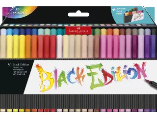 Brushpen Faber-Castell Black Edition 50 stuks in karton etui - 2