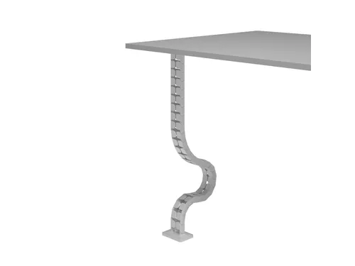 Addit kabelgeleider Wit voor Zit-sta 130 cm