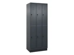 dubbeldekse locker,HxBxD 1950x750x500mm,3x2vak.,vak B 250mm
