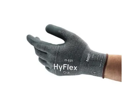Ansell HyFlex 11-531 snijbestendige handschoenen, zwart, maat 9, 12 pa
