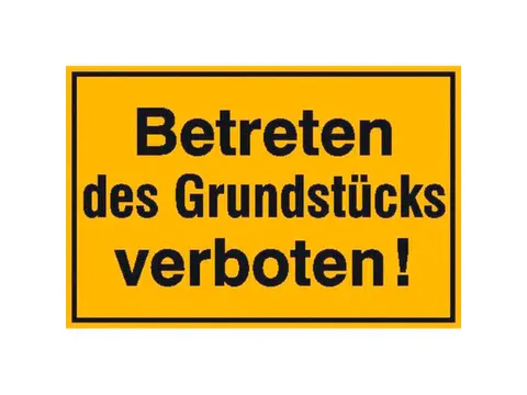 verbodsbord,Betreden van het terrein verboden!,aluminium gemerkt