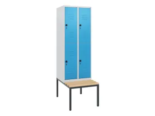 Dubbeldekse dekenkist,HxBxD 1950x600x815mm,2x2vak.,vak B 300mm - 1
