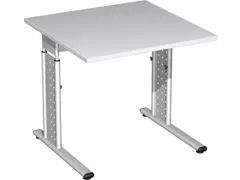 Bureau C-Poot Hxbxd 680-820X800X800Mm Lichtgrijs