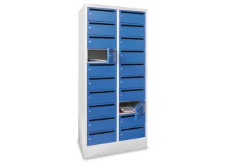 Postsorteerkast 1850x630x500mm 2x10 Vakken Ral7035 Front Ral5010 - 1