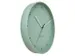 Horloge murale NeXtime Berlin L de 40 cm en aluminium vert menthe