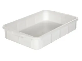 Stapelbak PE Hxlxb 120x670x445mm Inhoud 28L Naturel Wit - 1