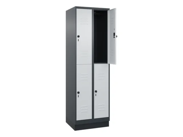 dubbeldekse locker,HxBxD 1950x600x500mm,2x2vak.,vak B 300mm