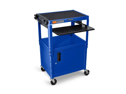 bijzetwagen,HxLxB 610-1060x610x460mm,blauw,2niveau(s)