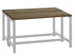banc double,LxP 1000x740mm,barrettes en bois hêtre,piètement RAL7035