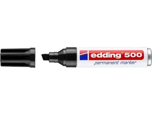 Viltstift edding 500 schuin zwart 2-7mm