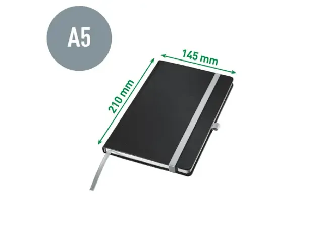 Carnet de notes Leitz Style A5 ligné 160 pages 100g rouge