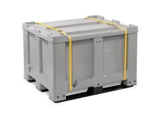 lithium-ion opslagcontainer,610l,HxBxD 760x1200x1000mm,HDPE in grijs - 2
