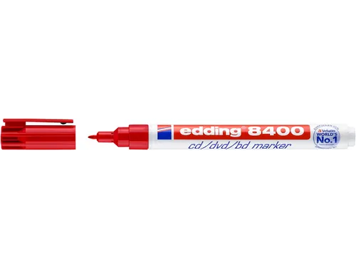Cd marker edding 8400 rond rood 0.5-1.0mm