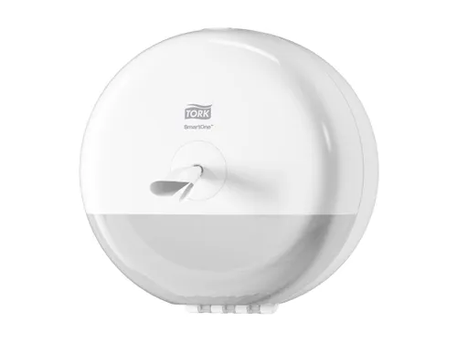 Tork 681000 T9 SmartOne Mini Toiletpapier Dispenser Elevation Wit