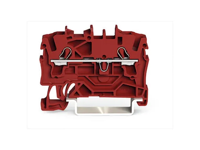 2-Draads Doorgangsklemmenblok 2,5Mm², Rood