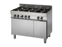 Gasfornuis 6 branders+oven +kast