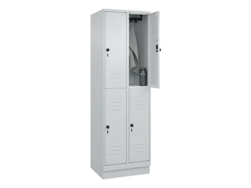 dubbeldekse locker,HxBxD 1950x600x500mm,2x2vak.,vak B 300mm