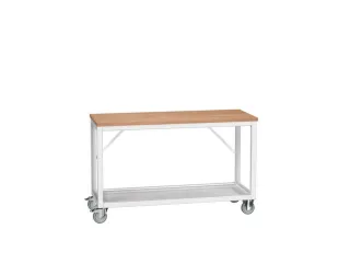 werkbank,verrijdbaar,HxBxD 930x1500x600mm,multiplexblad - 1