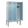 locker,HxBxD 2120x1200x500mm,3vak,vak B 400mm,cil.-slot,voetonderstel