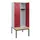 locker met bank,HxBxD 1950x800x815mm,2vak,vak B 400mm,draaigrendel