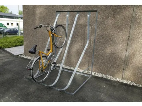 range vélos semi-vertical L 1400mm 2x4emplacements de réglage