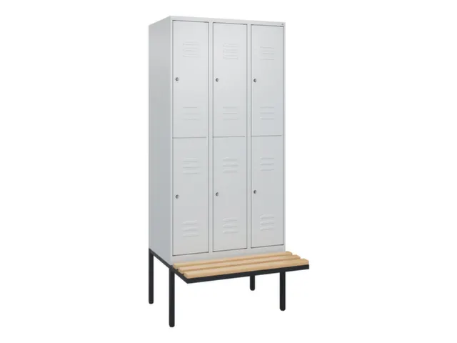 Dubbeldekse dekenkist,HxBxD 2120x900x815mm,3x2vak.,vak B 300mm
