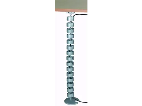 kabelworm,v. bureau,L 820mm,zilverkleurig