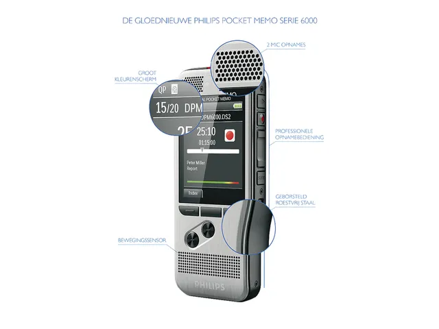 Dicteerapparaat Philips Pocket Memo DPM6000
