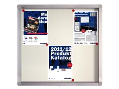Infovitrine 6xa4 Whiteboard Voor Binnen Aluminium Frame