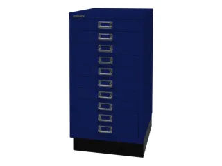 kantoor-ladekast HxBxD 670x349x432mm 10 laden romp oxfordblauw staal - 4