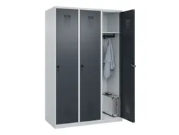 locker,HxBxD 1850x1200x500mm,3vak,vak B 400mm,draaigrendel