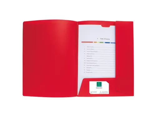 Presentatiemap Soepel PP Kreacover A4 Rood