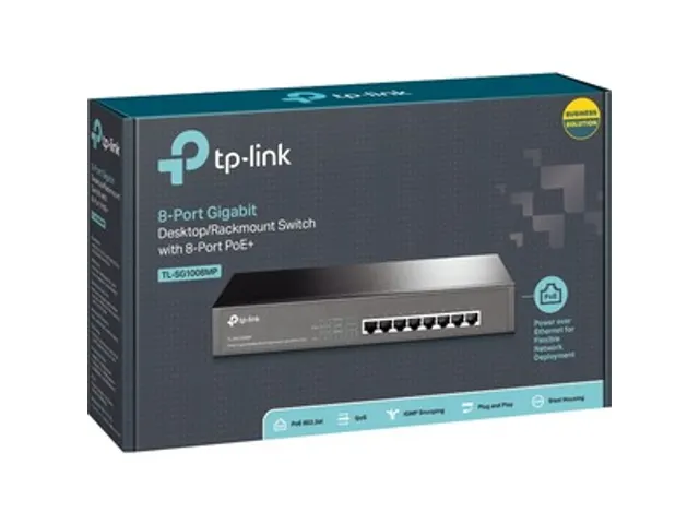 8-Poorts Gigabit PoE+ Switch 8 Gigabit