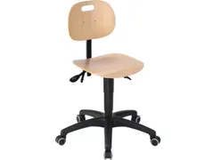 Werkplaatsstoel,vlakke zitting natuur,beuken