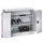 Vouwdeurkast 1000x1200x600mm 2legborden Verzinkt Ral7035 Front Ral7035