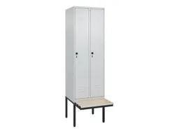 locker voor scheiding van kleding,HxBxD 2120x600x815mm,2vak