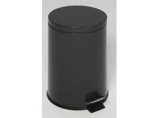 pedaalemmer,12l,HxØ 400x250mm,binnenbak kunststof,romp staal antracie - 1