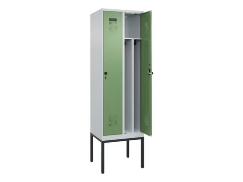 locker voor scheiding van kleding,HxBxD 2120x600x500mm,2vak